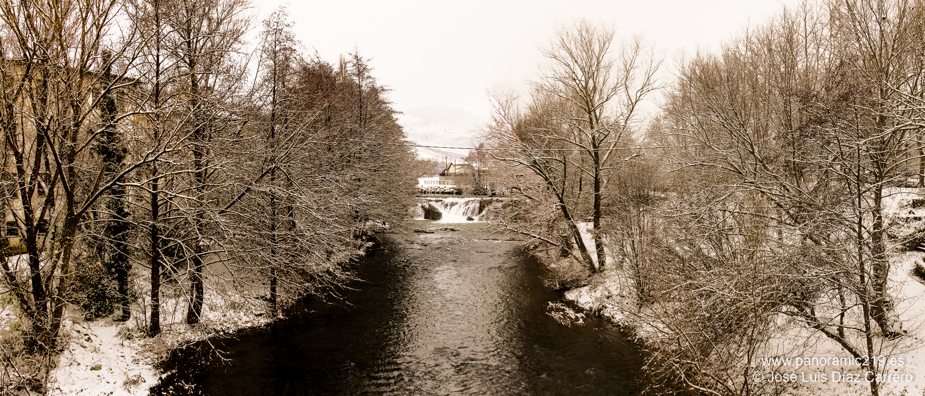 Nieve en el Arga